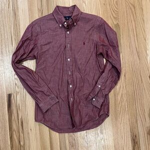 Polo Ralph Lauren Red Heather Button-Down Shirt
